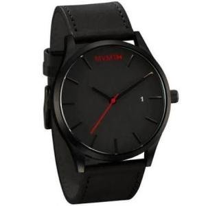 Leather Watch In Black